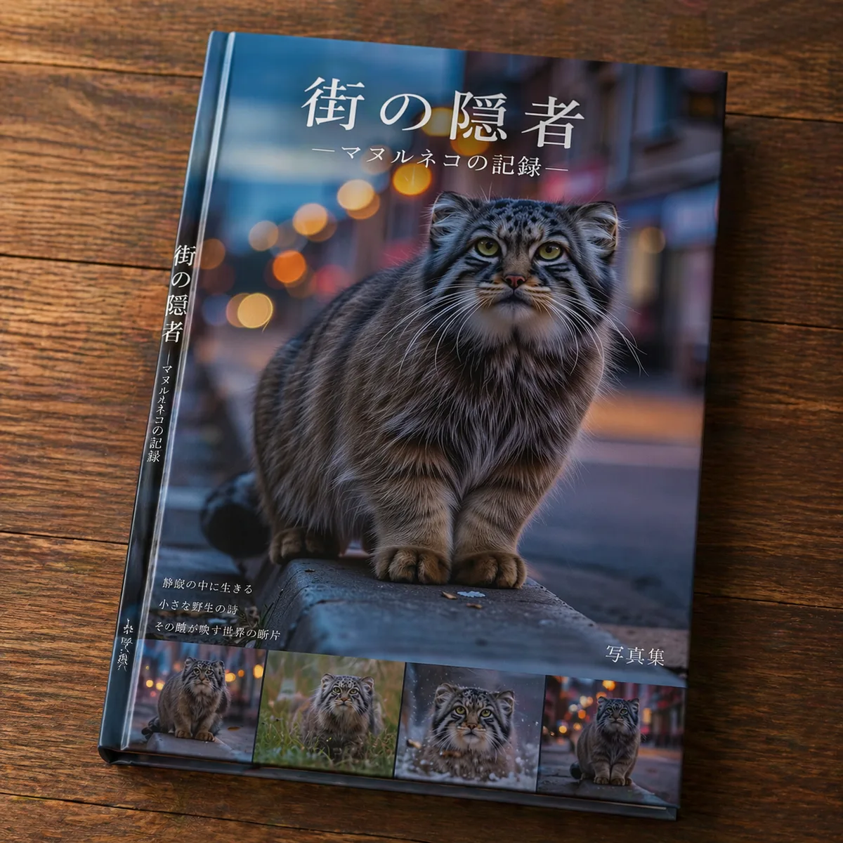 請使用這個角色製作一本由專業設計師操刀的寫真集。
整體畫面需呈現為「一本已完成的實體書籍」,實際放置在桌面或平面之上,具有真實存在的質感與擺放感。
內容資訊量要豐富,同時也要重視頁面結構與整體設計完成度。語言使用日文。
禁止使用任何現實存在的品牌Logo、公司名稱、人名等,必須完全原創。
在最終完成時,必須再次確認是否包含任何現實存在的元素,並確保完全沒有使用。